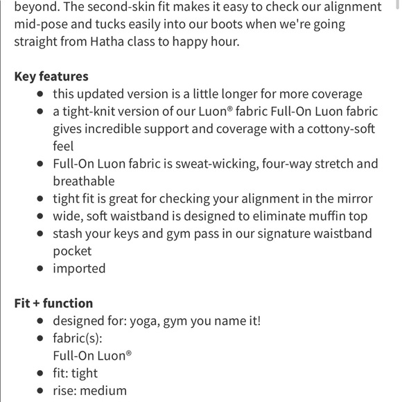 Lululemon Leggings - Picture 4 of 4